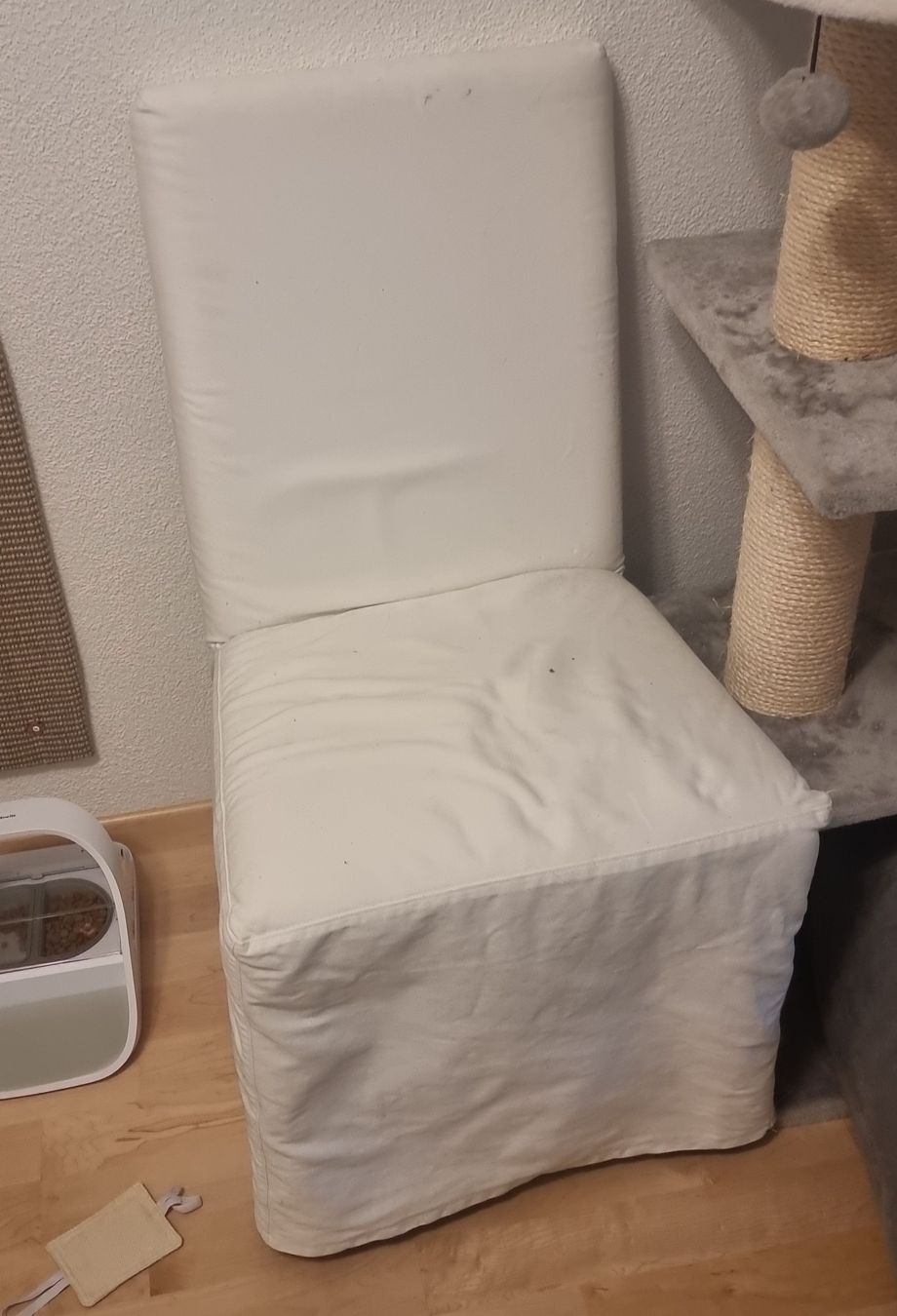 Ikea Sedie: IKEA Stuhl inkl. Bezug weiss – Usato da Zweidlen venduto da VG159