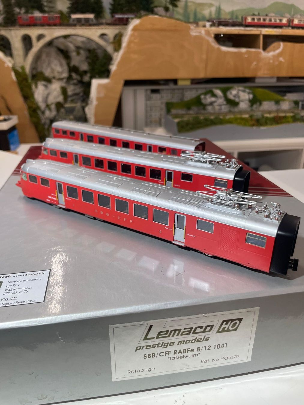 Lemaco Modellini di ferrovie: Lemaco RABFe 8/12, Betr. No.1041 – Usato da Krummenau venduto da ferrotech 1