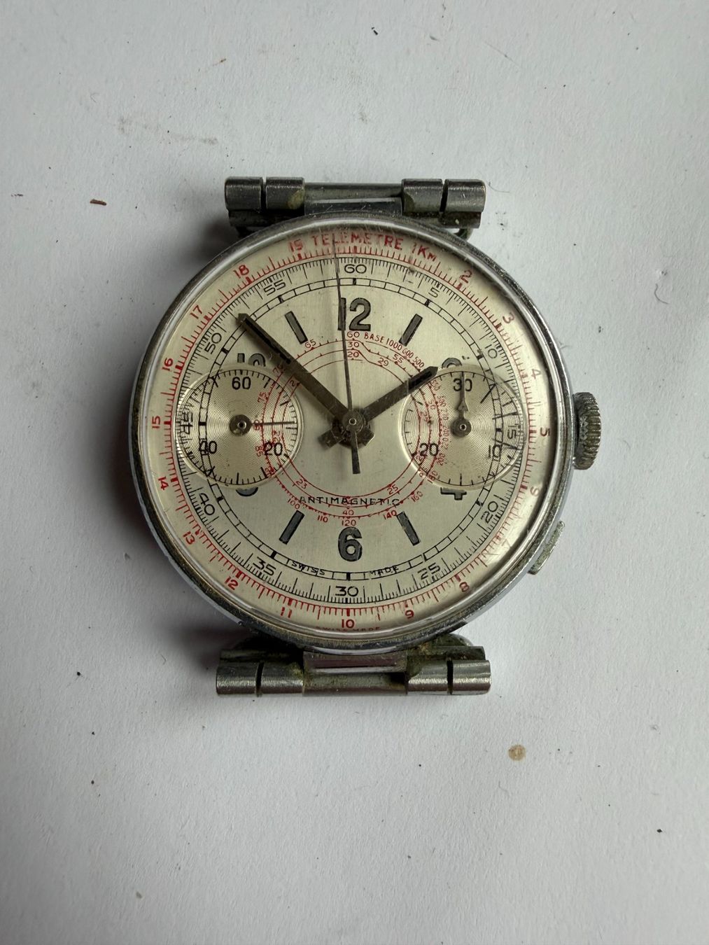 Orologi: Antimagentic Chronograph Mobilmachung 1939 – Difettoso da Worblaufen venduto da chronyves