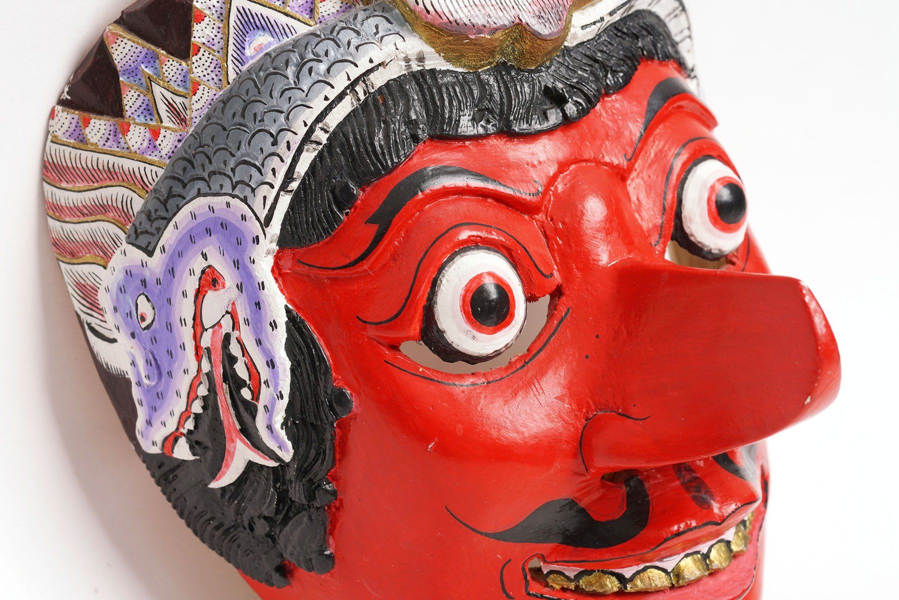 Maschere: Geschnitzte, asiatische Holzmaske – Usato da Buochs venduto da chicco64 5