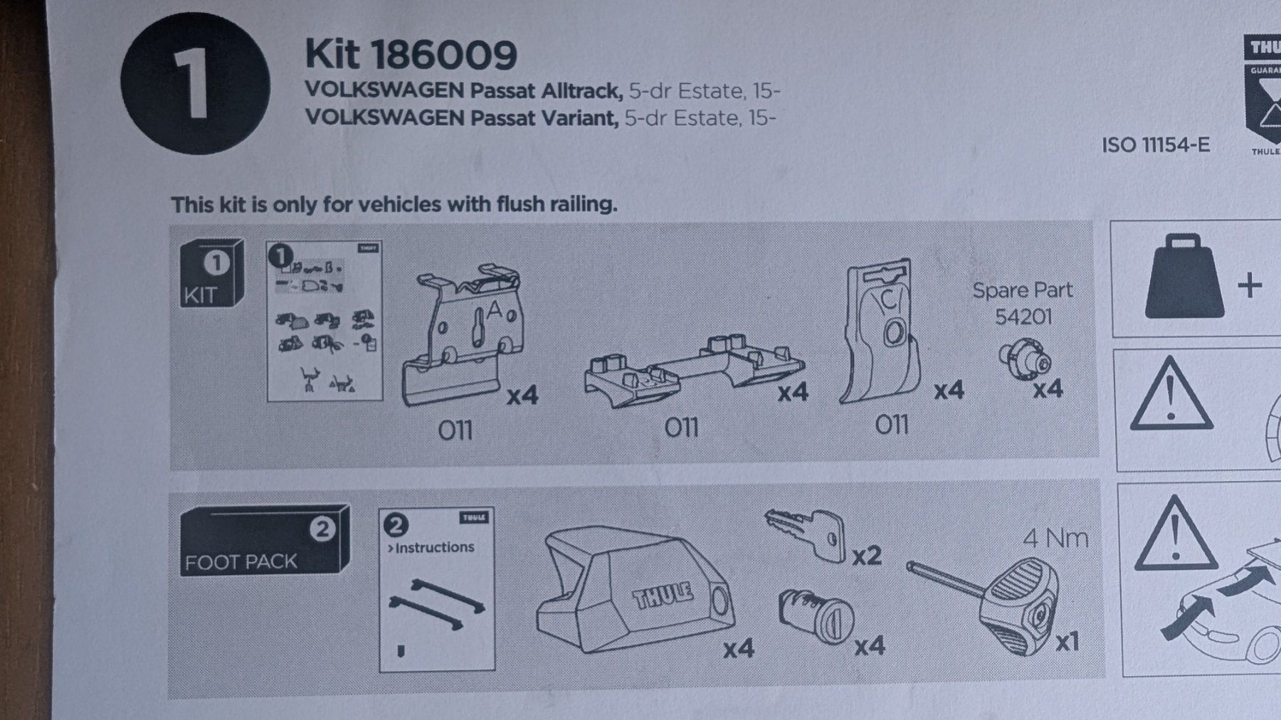Thule Dachträger: Thule Dachträger EvoFlush/Wingbar Komplettset VW Passat – Gebraucht aus Uster von Rockus 2