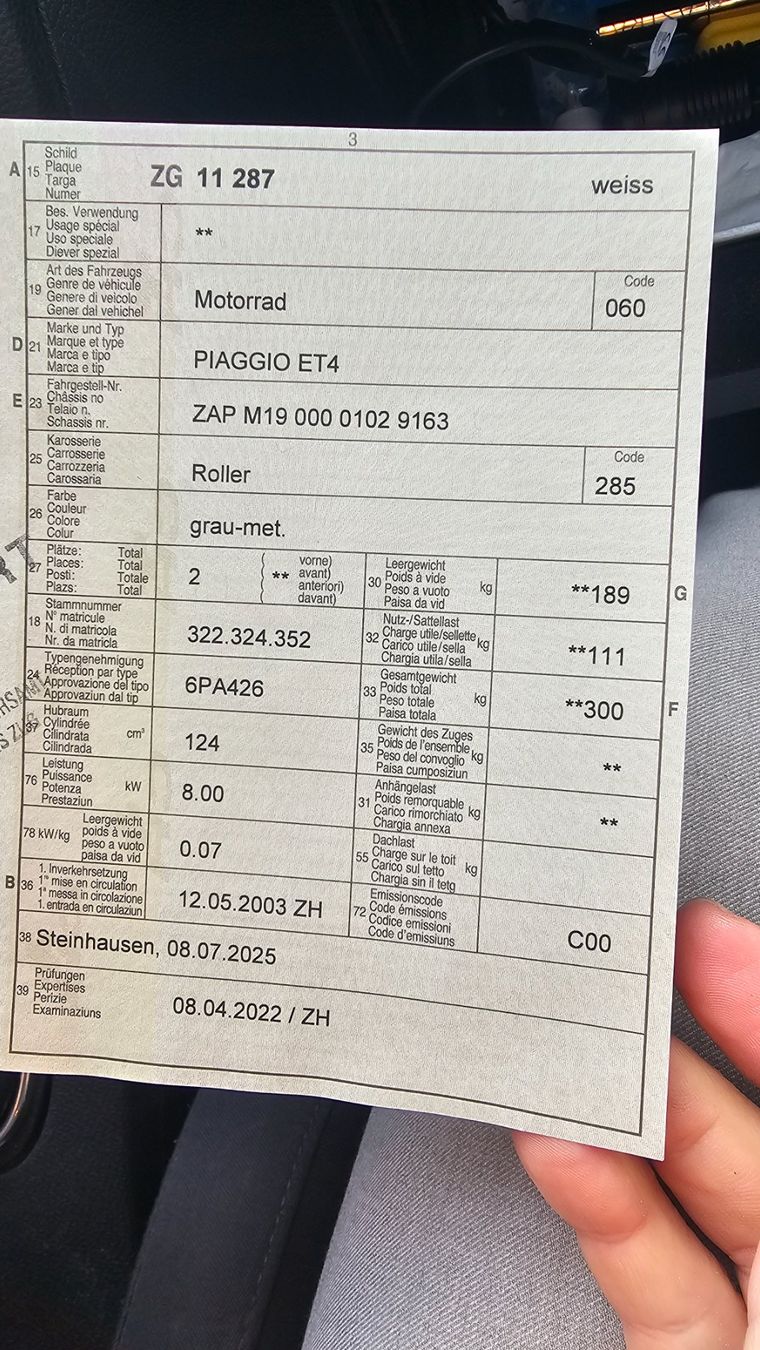 Piaggio Strada: Vespa Piaggo ET4, 125er – Usato da Cham venduto da cgroove 3