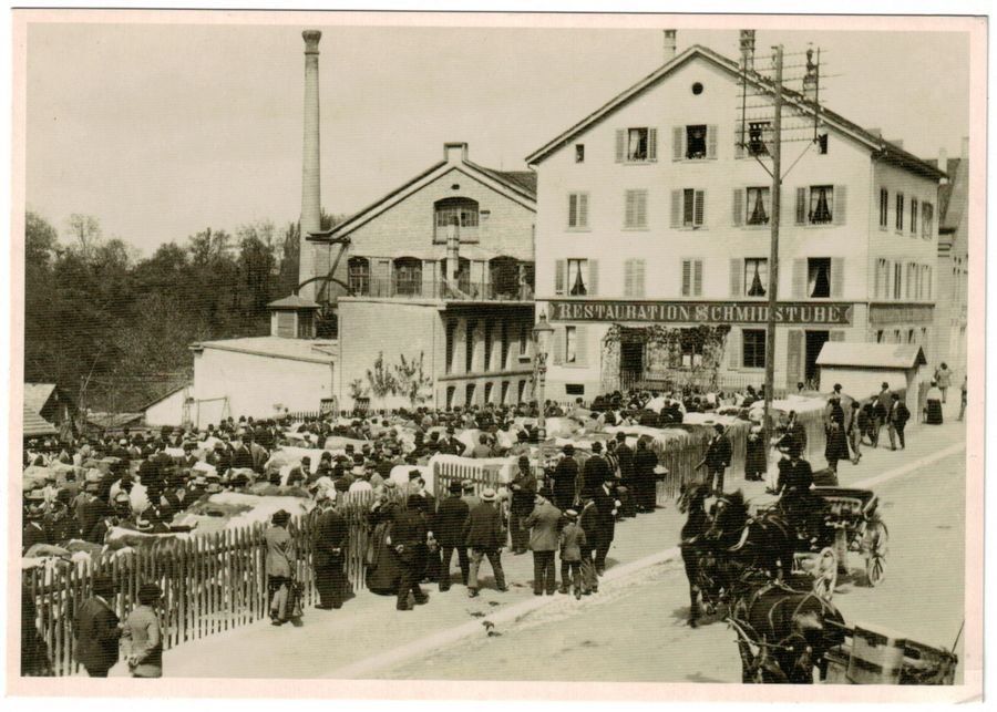 Ansichtskarten: Zürich: Schlachthaus Walche 1907 – Gebraucht aus Frauenfeld von POML