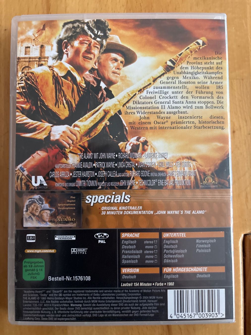 Tutti i DVDs: Alamo – Usato da Egg b. Zürich venduto da Luckybilly 1