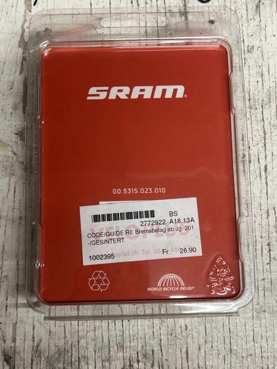 Sram Ersatzteile: Sram Bremsbeläge, Code Guide RE 2011+ Metall – Neu und originalverpackt aus Basel von bre_8mdj 1