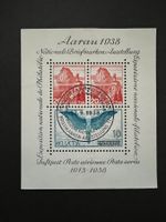 1938 "Aarau" - Gedenkblock FDC gestempelt 1a (B620)