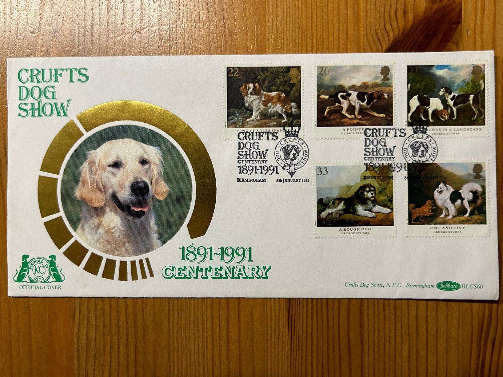 Tutti i francobolli: Crufts Dog Show Couvert 1991 – Usato da Zollikon venduto da Xblanka