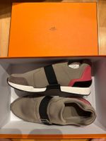 Hermes Run Neopren Sneaker Slipon Gr 37 NEU etoupe