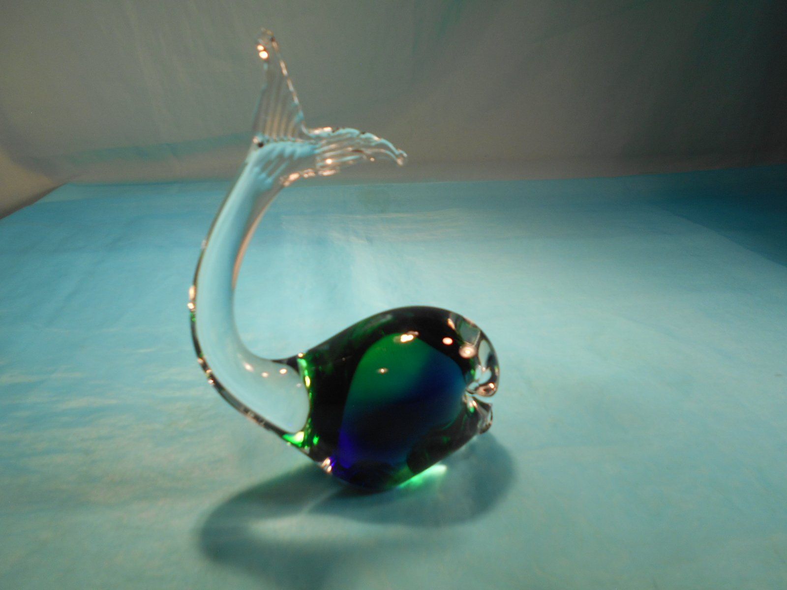 Statuette: Delphin, Glas, blau-grüne Einlage – Nuovo (secondo la descrizione) da Bellach venduto da JingleCherry 3