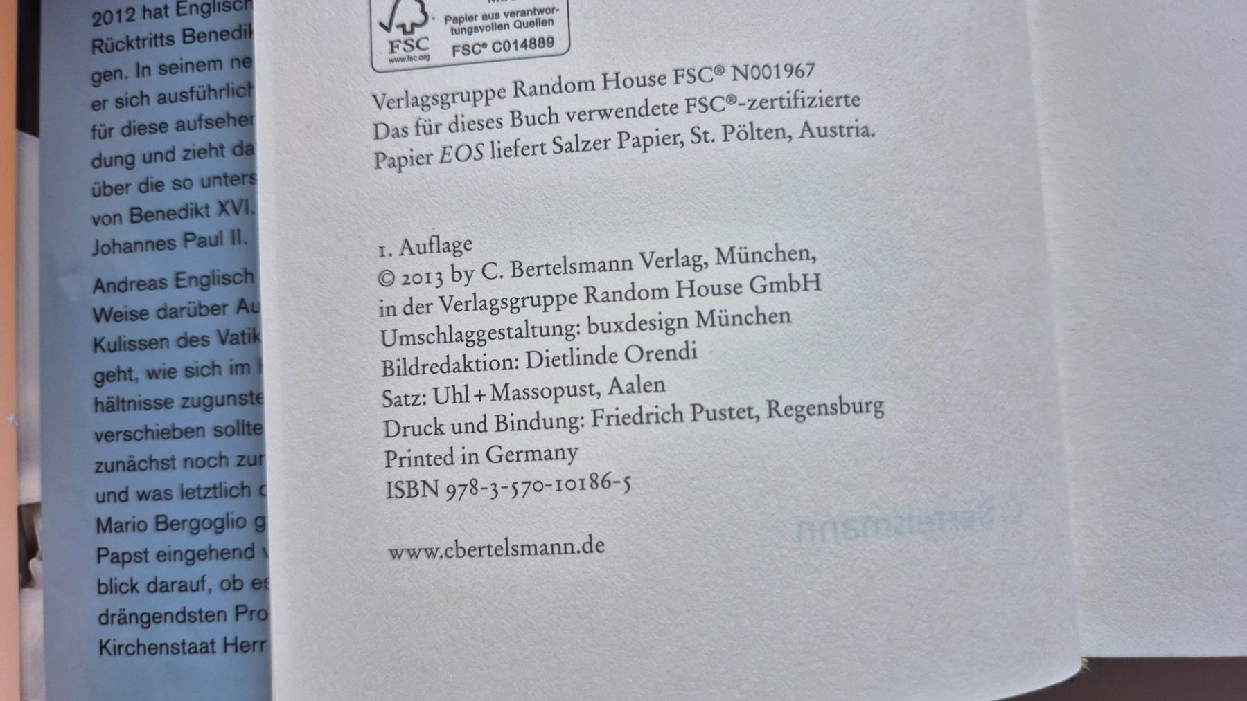 Libri: Franziskus - Zeichen der Hoffnung - Andreas Englisch / Papst – Usato da Niederweningen venduto da Obson 1