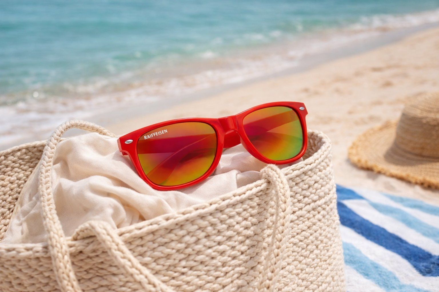 Lunettes & Verres: Sonnenbrille Rot Verspiegelt – Neuf (Voir description) à Fully par VaneaSelection 1
