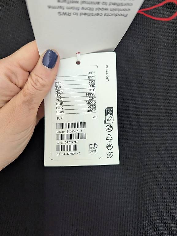 Vestiti: COS Schwarzes Wollkleid mit Rollkragen – Usato da Zürich venduto da lin_6dtc 4
