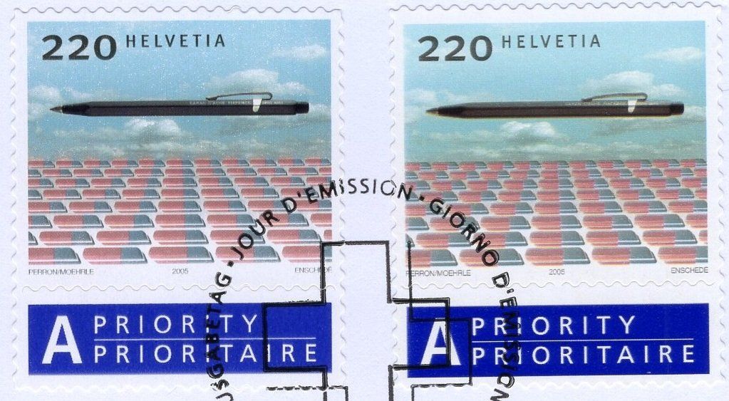 Tutti i francobolli: 2005 Fixpencil auf seltenem Combo-FDC – Usato da Eglisau venduto da Chperfins 1