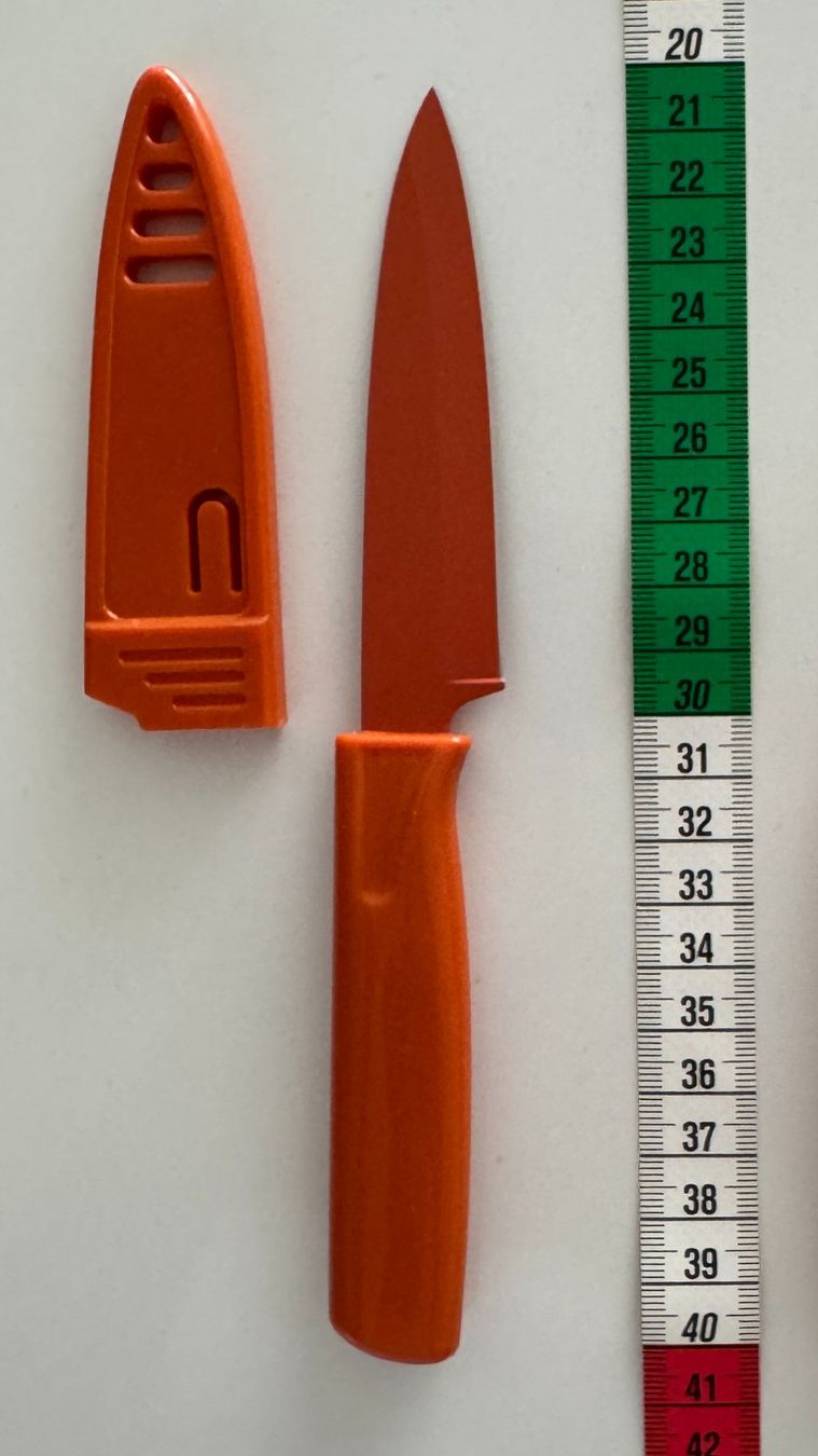 Kuhn Coltelli da cucina: Kuhn Rikon Küchenmesser, orange – Usato da Winterthur venduto da YaV 2