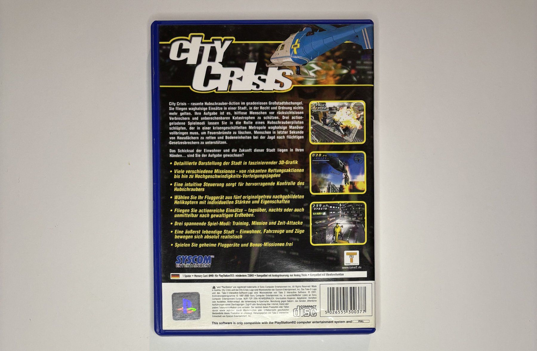 Giochi: PS2 - City Crisis – Usato da Allschwil venduto da Bullach 2