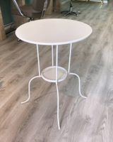 Table d'appoint LINDVED (Blanche / Métal) – État Neuf