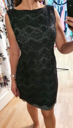 Elegantes Spitzenkleid Gr. 38 schwarz Festlich Hochzeit