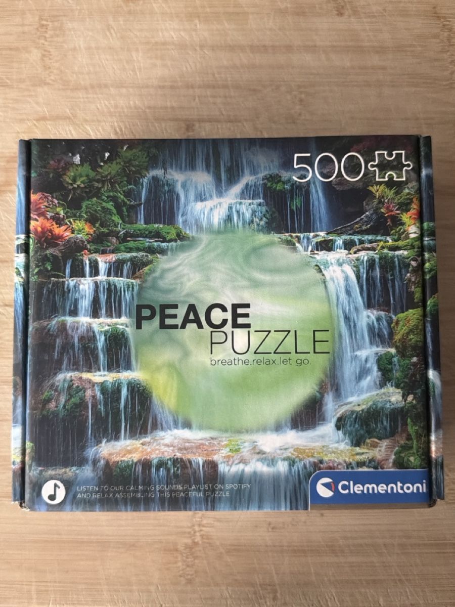 Clementoni Puzzle: Clementoni Peace Puzzle 500 Pieces, Waterfall Theme – Usato da Montreux venduto da TStudio