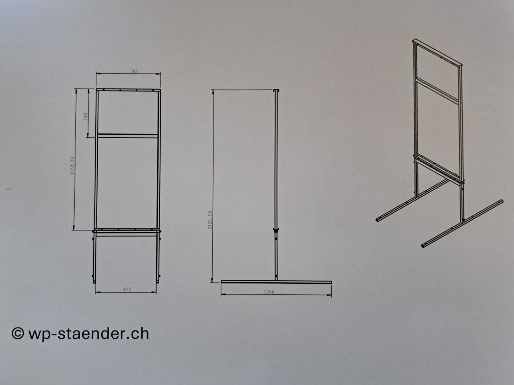 Allestimento di negozi e stand fieristici: Wahl Plakat Ständer (NEU) – Nuovo (secondo la descrizione) da Schlieren venduto da Acacias 1