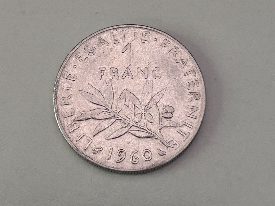 Tutti le monete: 1 franco francese del 1960 – Usato da Giubiasco venduto da LorisVale