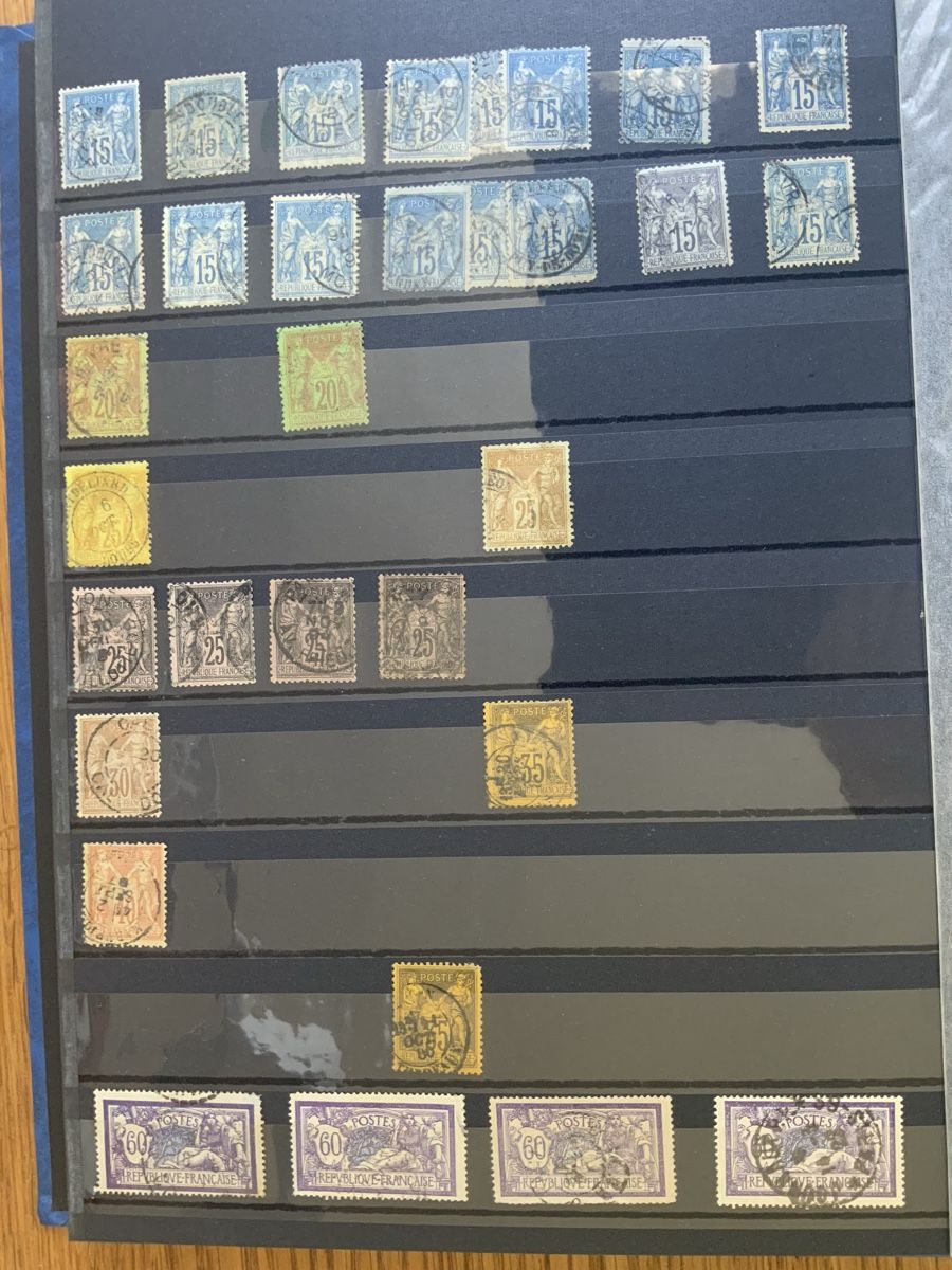 Alle Briefmarken: Frankreich Briefmarken – Gebraucht aus Binningen von chr_cr5n 1