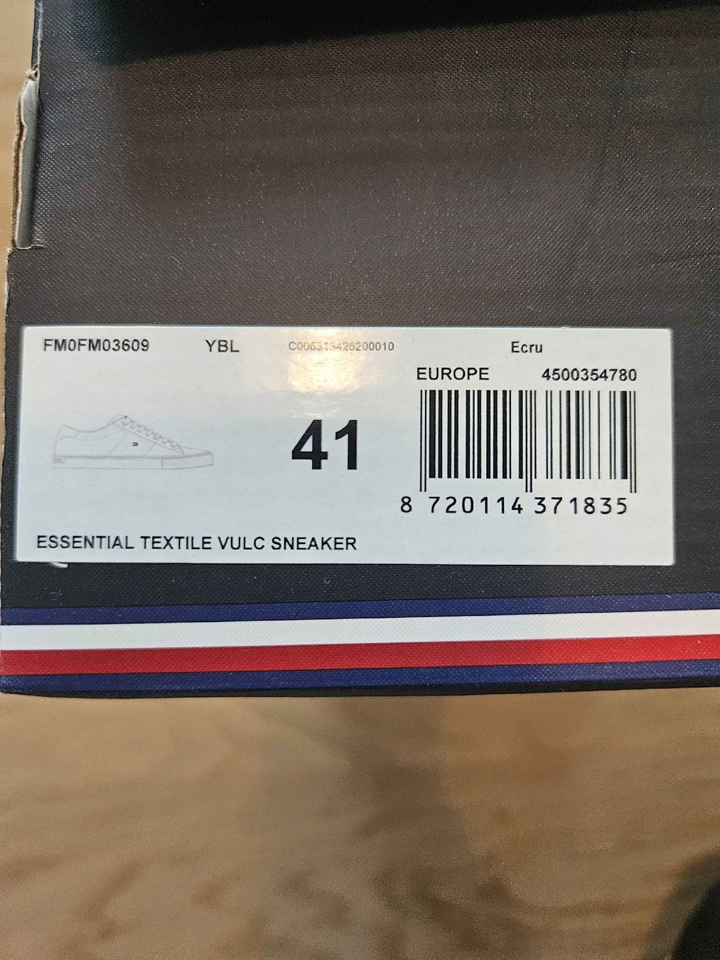 Tommy Hilfiger Scarpe da uomo: Tommy Hilfiger Essential Textile Vulc Sneaker Gr. 41 – Nuovo e nell'imballaggio originale da Rotkreuz venduto da Bibi2405 1