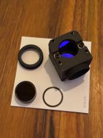 Seltenes Mikroskop Teil mit ( Glaslinse ) gratis Versand