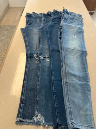 4 Skinny Jeans Bundle Used Look Gr. 38