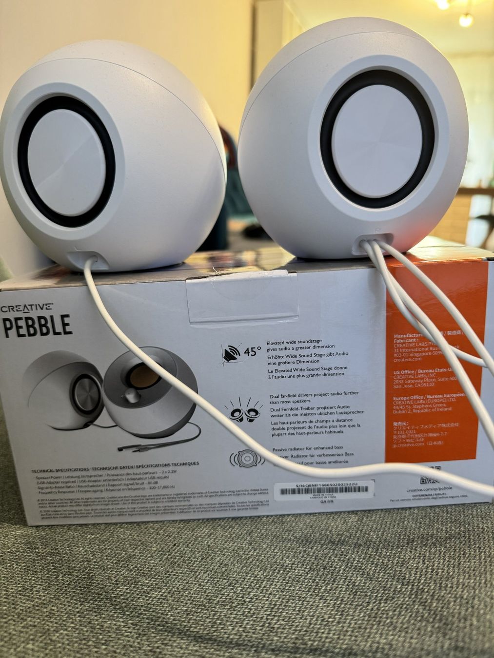 Creative Haut-parleurs: Creative Pebble PC 2.0 Speakers White – Neuf avec emballage d'origine à Wallisellen par kon_m9gr 1