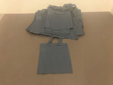 kleine Tragtagtaschen aus 100% Baumwolle, d.blau, 70 Stück