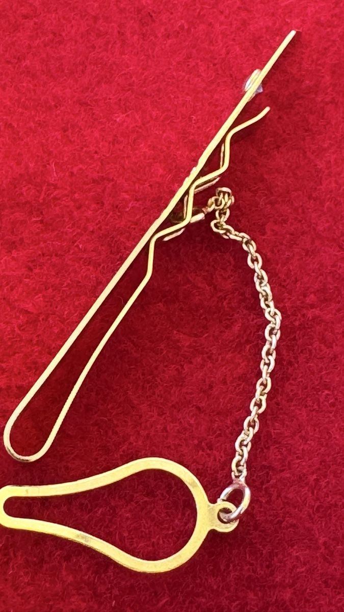 Krawatten: Vintage 18k Kravatten Halter mit Brilliant – Gebraucht aus Untersiggenthal von TimeandShine 3