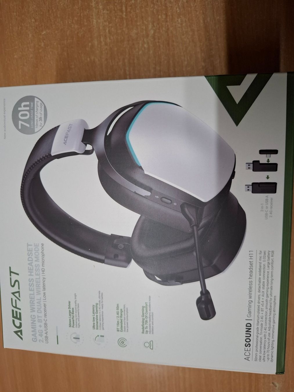 Cuffie: ACEFAST Gaming Headset H11 kabellos USB-C neu – Nuovo (secondo la descrizione) da Muttenz venduto da Iwan1 7