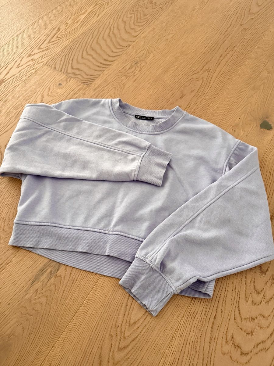 Zara Maglioni & Felpe: Zara Cropped Sweatshirt, Lila, Gr. S – Usato da Richterswil venduto da KAYLEIGH_77