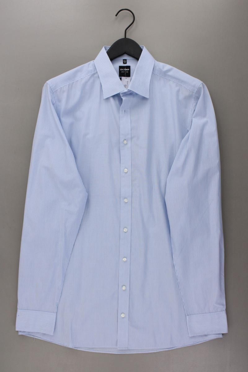 Chemises: Olymp Langarmhemd Gr. Hemdgröße 44 blau – D'occasion à Neustadt an der Waldnaab par SecondLifeFashion