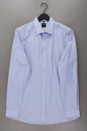 Olymp Langarmhemd Gr. Hemdgröße 44 blau