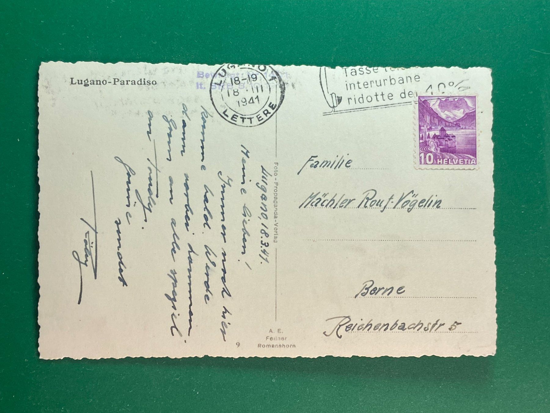 Cartoline postali: Lugano-Paradiso – Usato da Steg VS venduto da danwer74 1