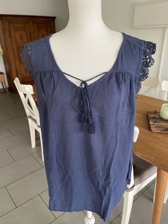 Chicchore Bluse blau Gr. XL
