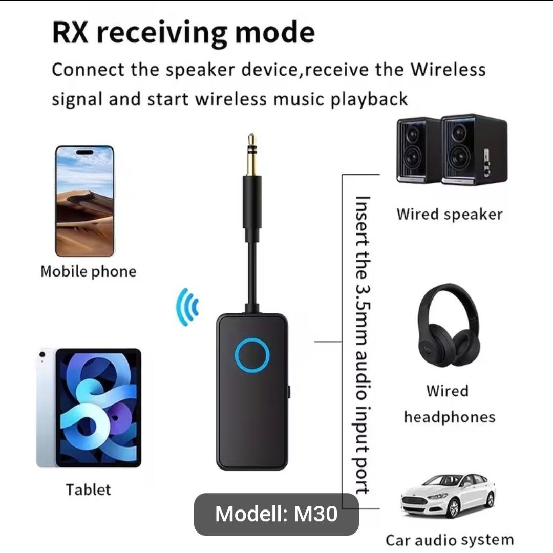 Unità & Adattatore: 2in1 Wireless Sender Empfänger Adapter Bluetooth 5.4 – Nuovo (secondo la descrizione) da Riedt b. Erlen venduto da 63ak 3
