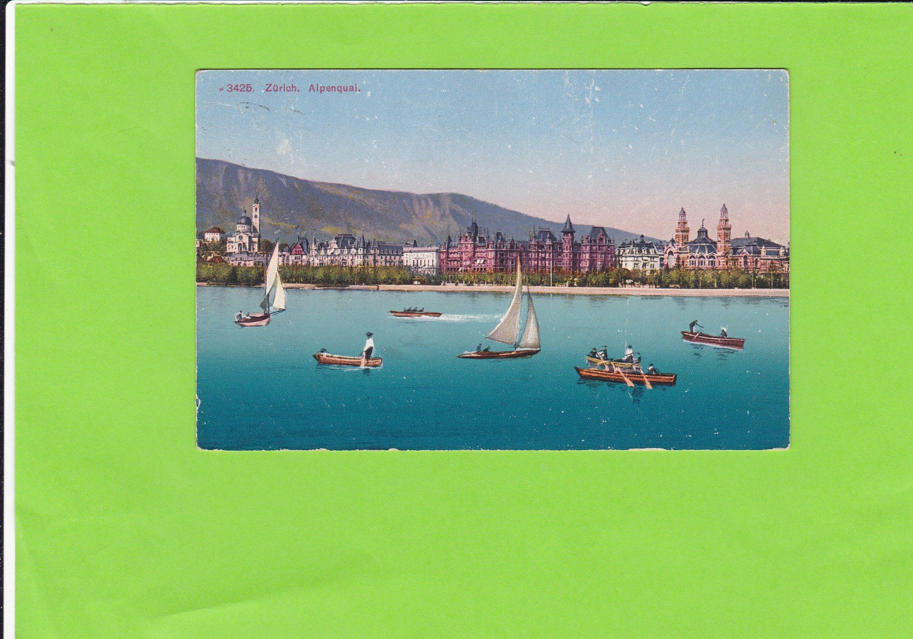 Cartoline postali: Zürich-Alpenquai – Usato da St. Peterzell venduto da neckertal