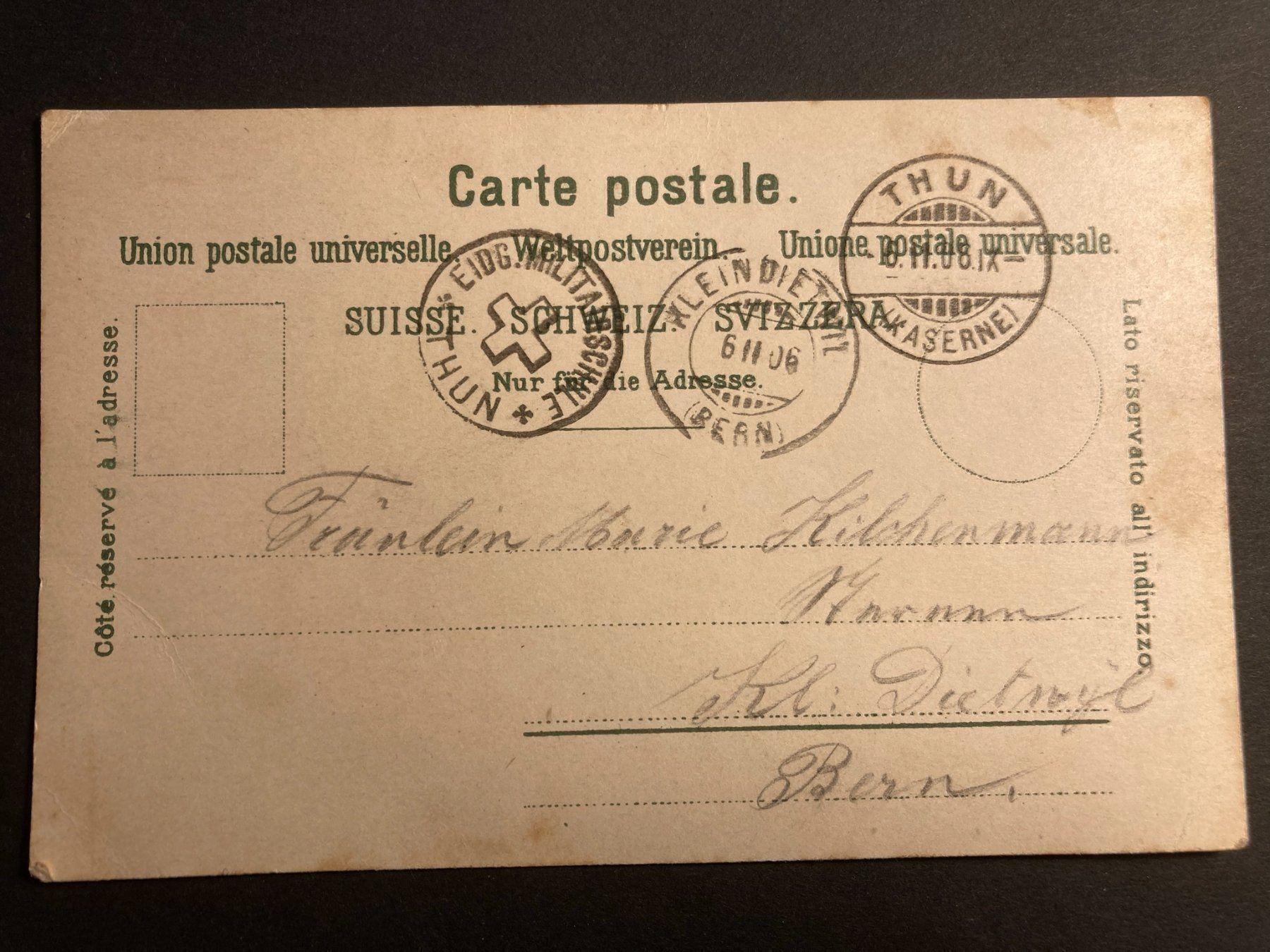 Cartoline postali: AK Gruss aus Thun – Usato da Mirchel venduto da buecher_wurm 1