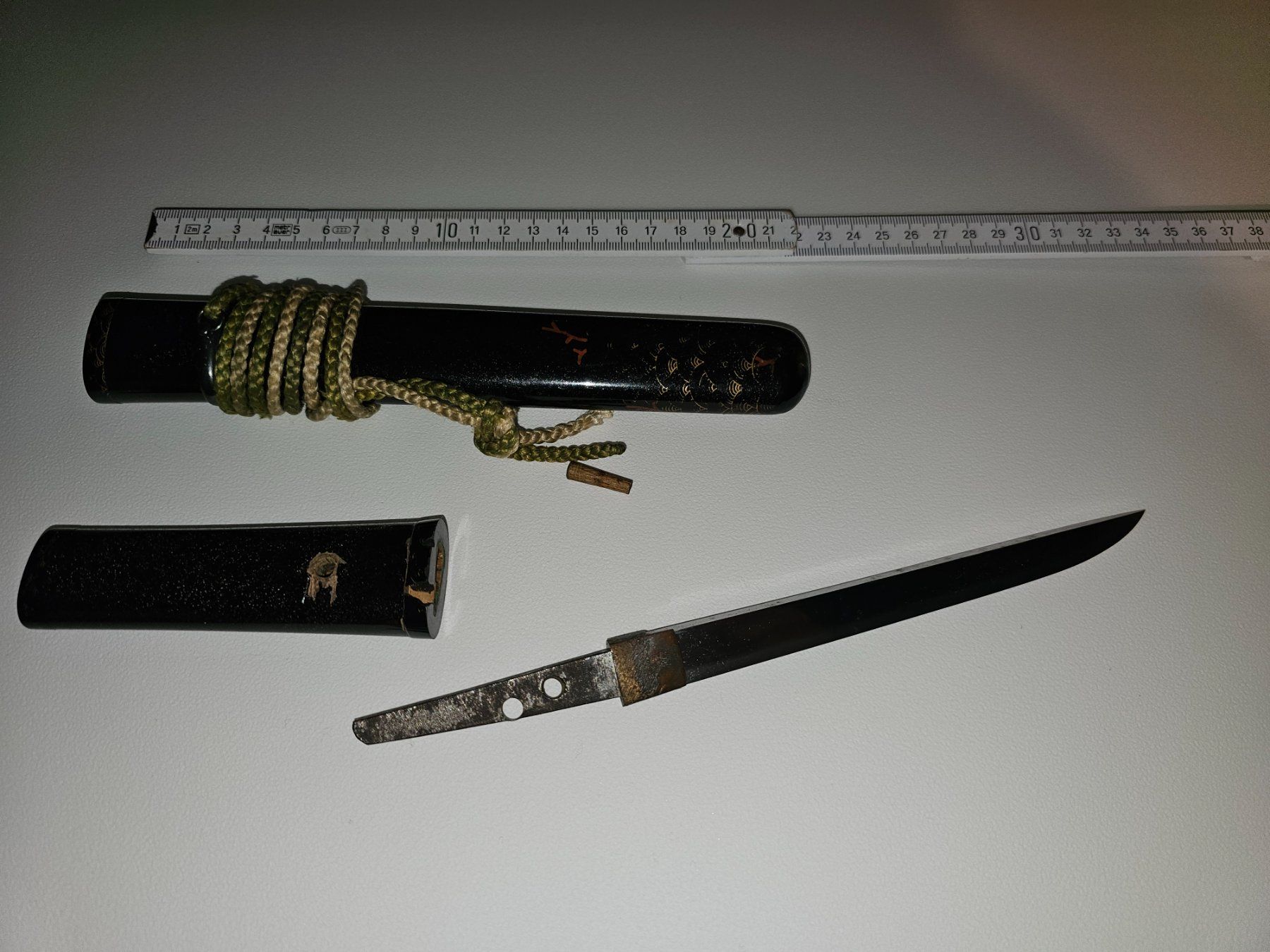 Sonstiges zum Sammeln & Seltenes: antikes Samurai Tanto signiert – Gebraucht aus Rüdtligen von Franky696 2