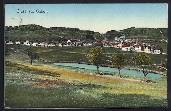 Cartes postales: AK Gähwil, Teilansicht mit Bäumen – D'occasion à Berlin par bartko-reher
