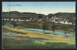 AK Gähwil, Teilansicht mit Bäumen