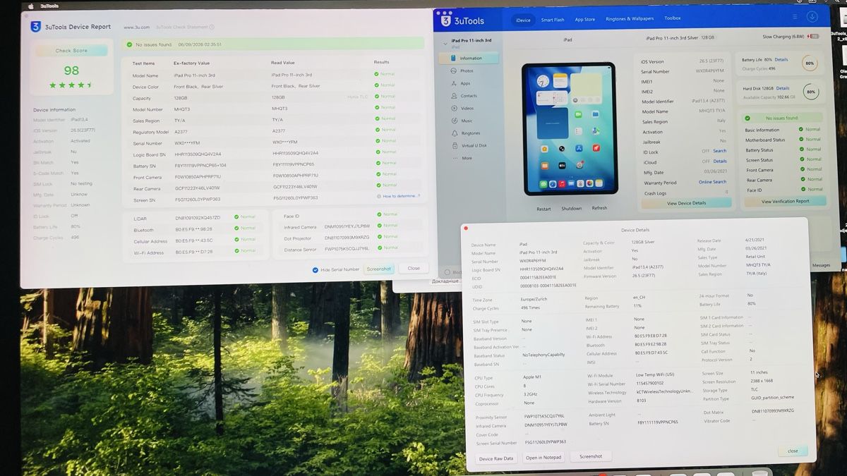 Apple Tablet PC: Apple iPad Pro 11" 3rd Gen M1 2021 Model A2377 – Usato da Hauterive NE venduto da ole_5pdz 8