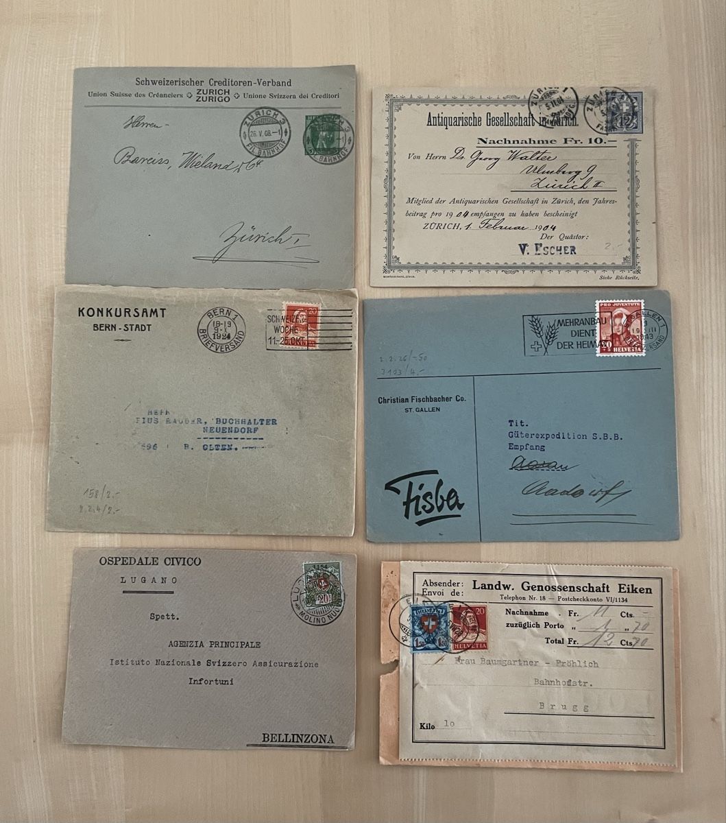 Tutti i francobolli: CH Belegeposten – Usato da Thun venduto da Thunersee2 2