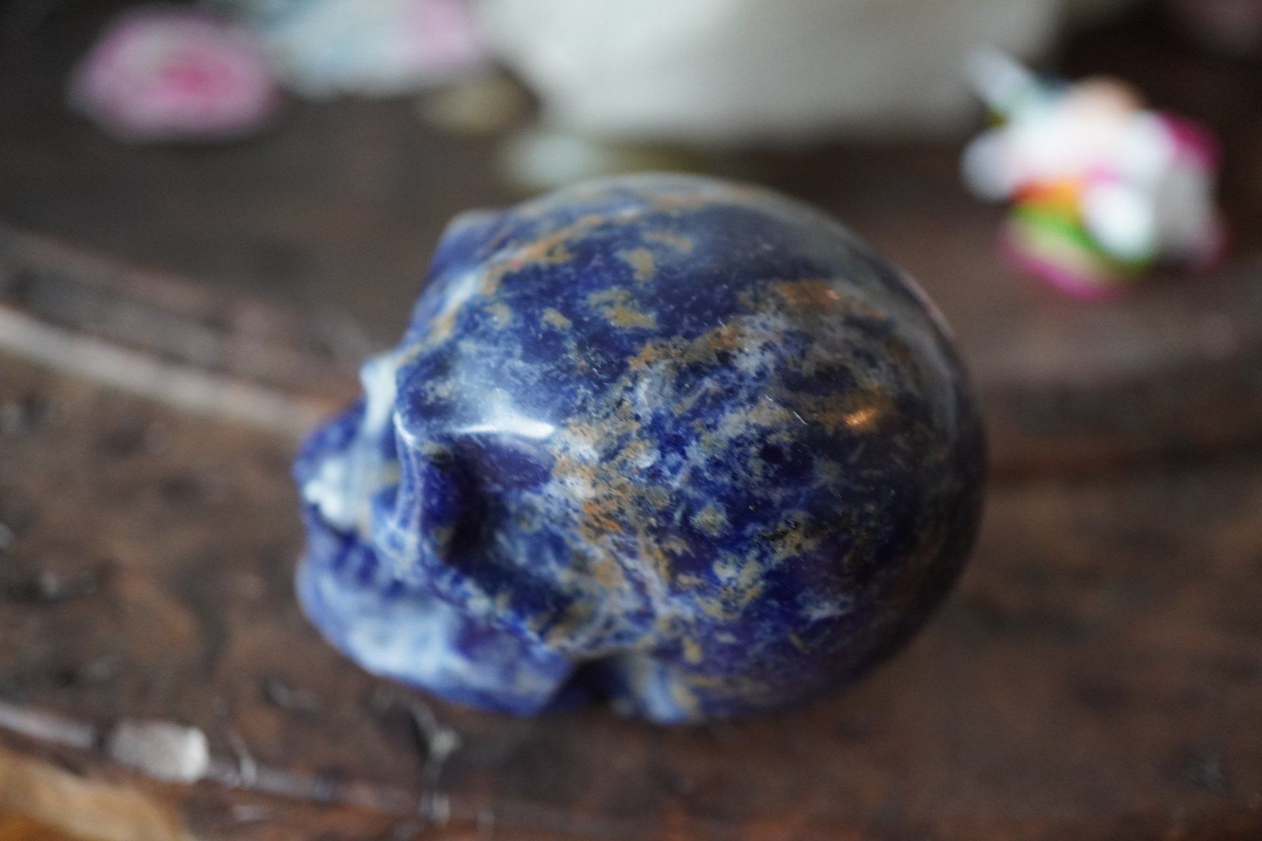 Minerali & Pietre curative: Dumortierit     Skull     "TOPSTONE" – Nuovo e nell'imballaggio originale da Eschenbach SG venduto da topstone 6