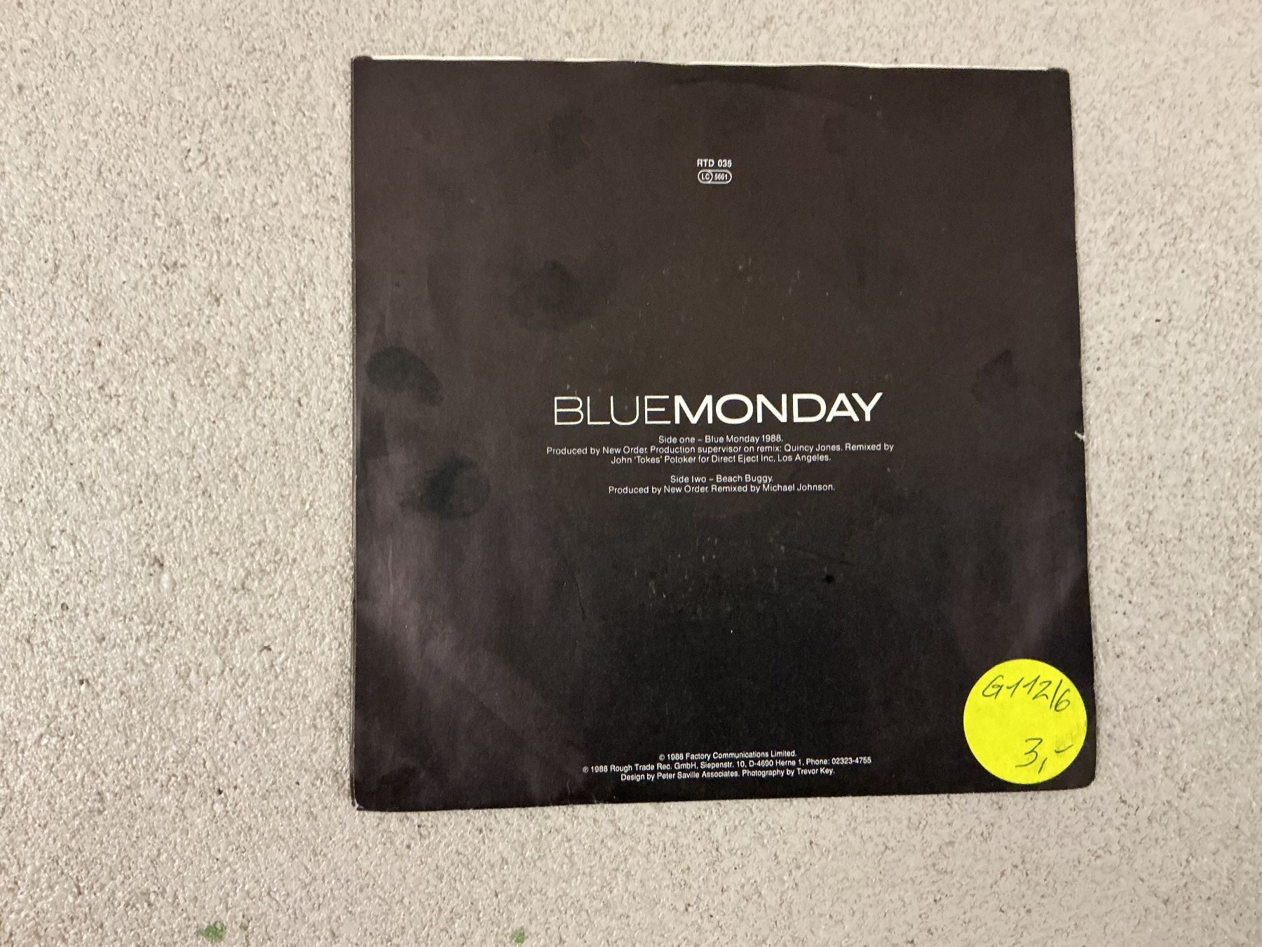 Dischi in vinile: New Order Single - Blue Monday – Usato da Winterthur venduto da Tumko-Vinyl 1