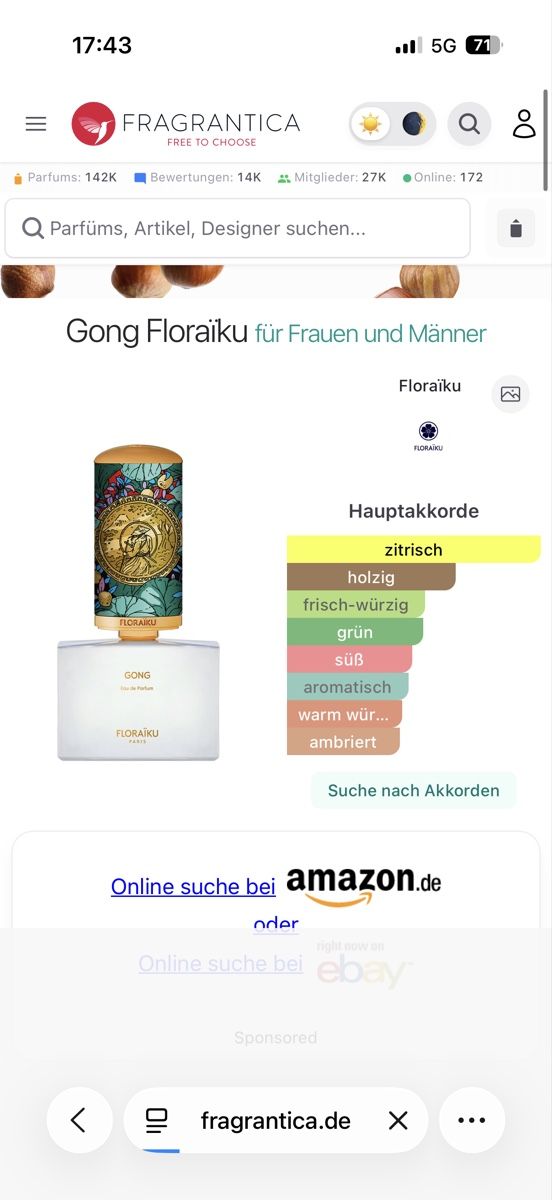 Parfum & Eau de Toilette: Floraïku Gong , 2 ml – Gebraucht aus Sursee von nri_g5z8 1