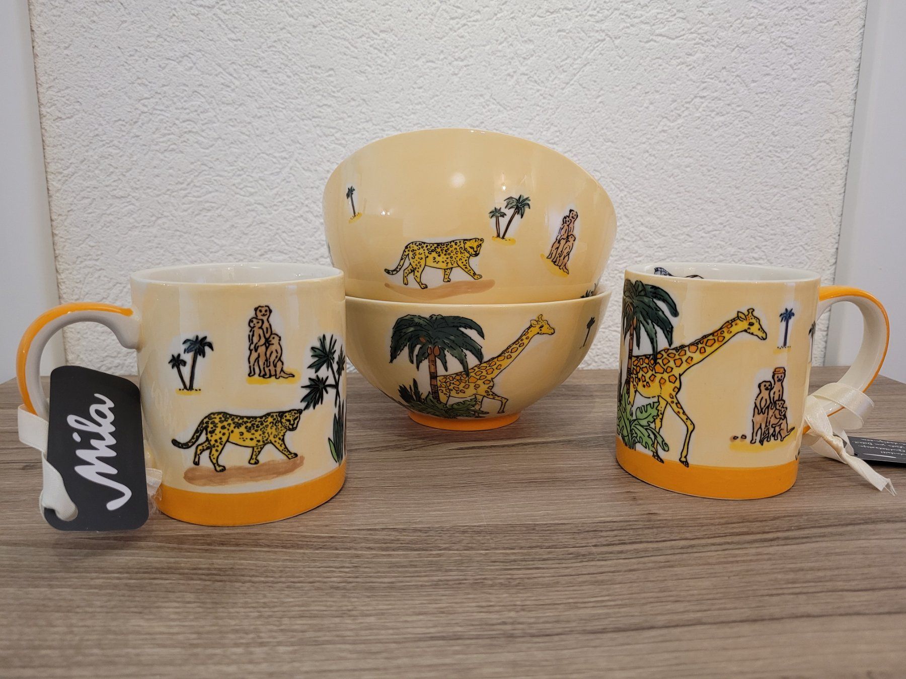 Set di piatti: Service de table Savane, tasses & bols, neuf – Nuovo e nell'imballaggio originale da Yverdon-les-Bains venduto da lalolo64