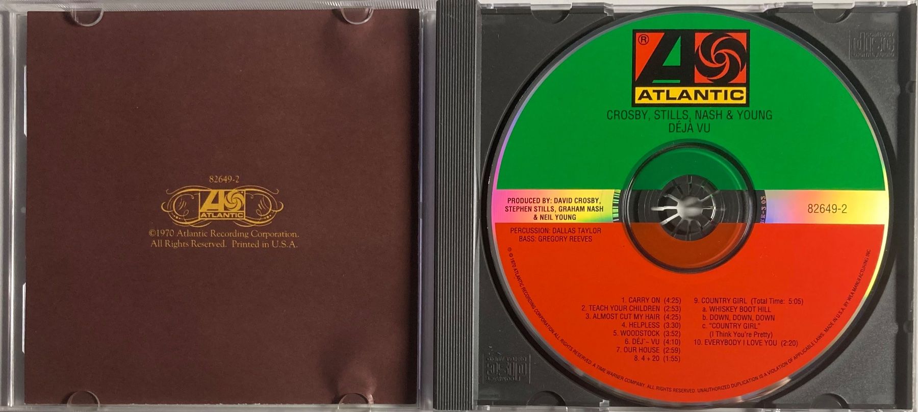 CD: CROSBY, STILLS, NASH & YOUNG - DEJA VU – Usato da Poliez-Pittet venduto da Newtown-Records 2